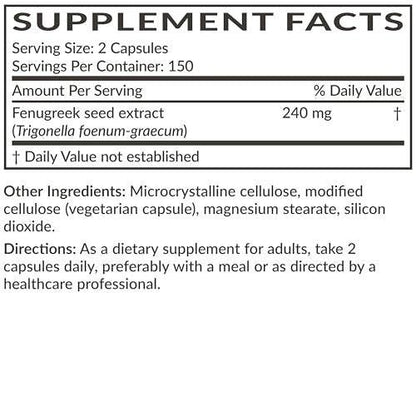 Futurebiotics Fenugreek Extra Strength 300 Vegetarian Capsules – Supports Overall Health & Well-Being, Non-GMO