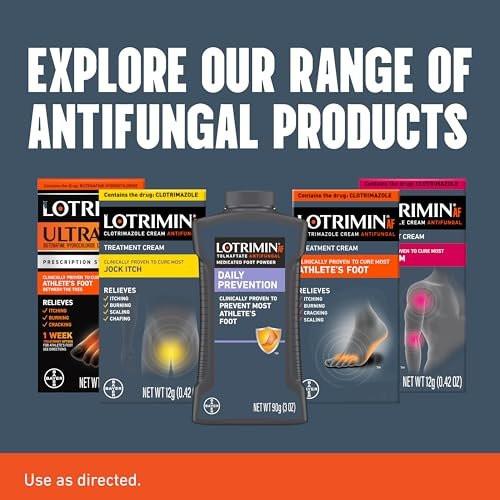 Lotrimin® AF Cream, Athlete's Foot 1% Clotrimazole Antifungal Cream Treatment, Clinically Proven Effective, 1.1 Ounce (New Look) - görsel 2