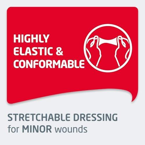 Leukoplast Elastic - Non-Sterile Wound Dressing Strips - Stretchable and Skin-Friendly, First-aid Plasters - Ideal for Fingers, Elbows, Knees and Wrists - Patch 1.5 x 2 in., Box of 100 - görsel 4