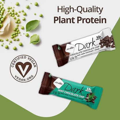 NuGo Dark Variety Box - Pretzel, Chocolate – Convenient Packaging: 12 individually wrapped bars, perfect for – Image 7