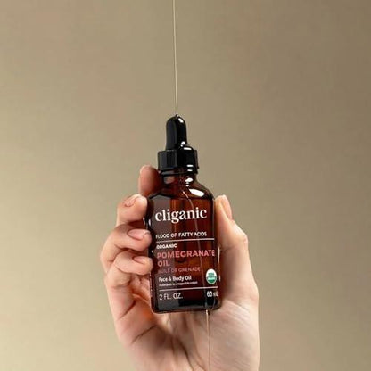 Cliganic Organic Sweet Almond Oil, 100% Pure (8oz) - for Skin & Hair, Nourishing Carrier Oil for Face & Body