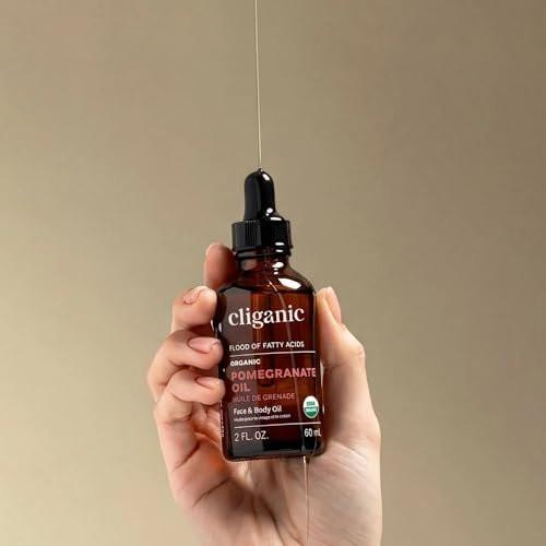 Cliganic Organic Sweet Almond Oil, 100% Pure (8oz) - for Skin & Hair, Nourishing Carrier Oil for Face & Body - görsel 8