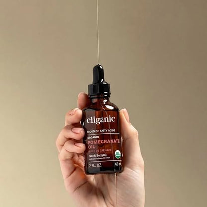 Cliganic Organic Moringa Oil, 100% Pure - For Face & Hair | Natural Cold Pressed (Packaging May Vary)