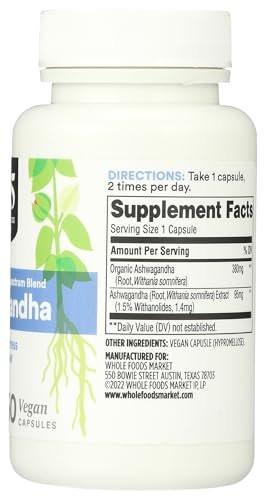 365 by Whole Foods Market, Ashwagandha, 60 Count - görsel 8