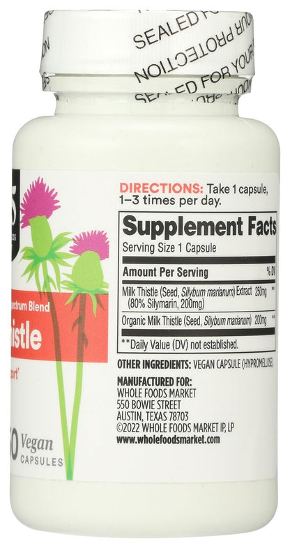 365 by Whole Foods Market, Milk Thistle, 60 Count