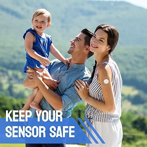 Eseige- Libre 3 Sensor Covers-60 Pack Waterproof Adhesive Patches -Transparent CGM Tape - görsel 14