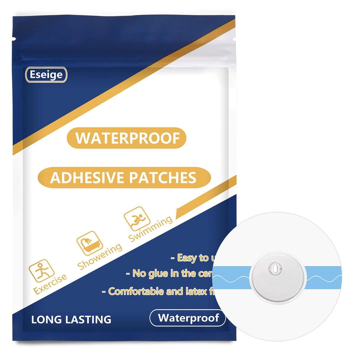 Eseige- Libre 3 Sensor Covers-60 Pack Waterproof Adhesive Patches -Transparent CGM Tape - görsel 1