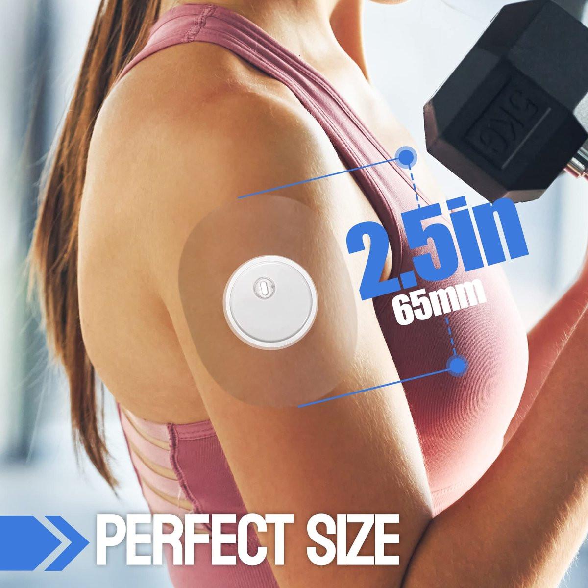 Eseige- Libre 3 Sensor Covers-60 Pack Waterproof Adhesive Patches -Transparent CGM Tape - görsel 9