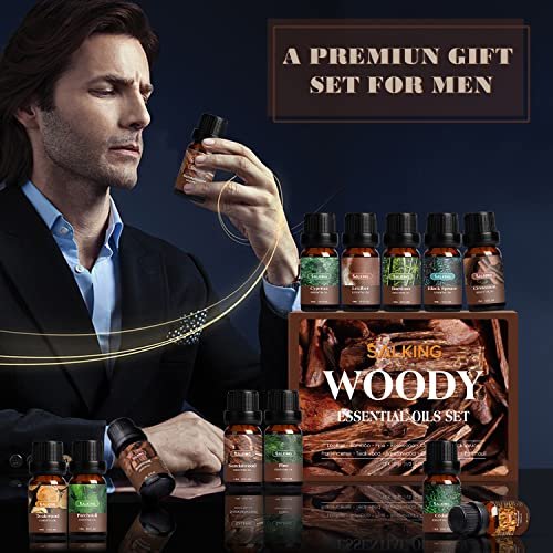 SALKING Woodsy Essential Oils Set for Men – – Great Gift Idea: Packaged in an elegant box, this set makes a – Image 5