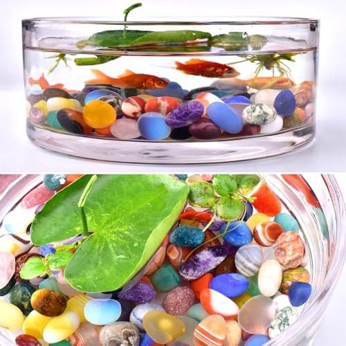 Polished Multicolor Healing Crystal Stone Set, 18 Types - 72 Pcs, 0.5" 10oz Handpicked Tumbled Rocks Stones Gemstones for Healing, Reiki, Meditation, Crafting, Home Decor - görsel 14