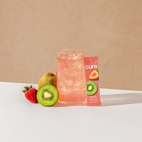 Cure Hydration Plant-Based Electrolyte Drink Mix | No Added Sugar | Dehydration Relief | Coconut Water Powder | FSA-HSA Eligible | Non-GMO, Vegan | 8 Packets – Strawberry Kiwi - görsel 10