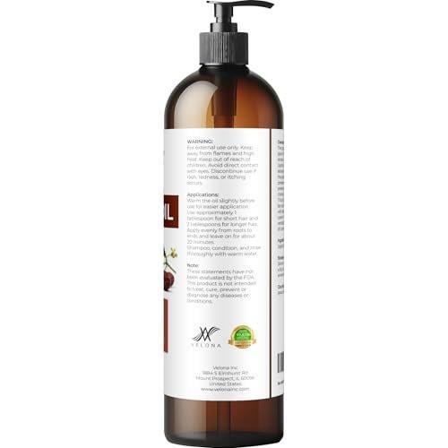 velona Jojoba Oil - 8 Fl Oz (With Pump) | 100% Pure and Natural | Golden, Unrefined, Cold Pressed, Hexane Free | Moisturizing Face, Hair, Body, Skin Care - görsel 5
