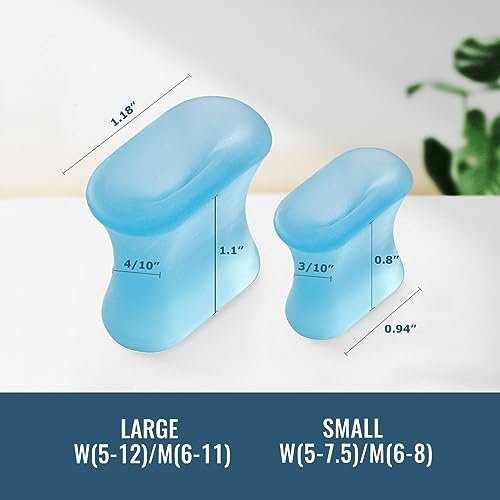 Welnove Upgraded Gel Toe Separators – 12-Pack Bunion Pads – Toe Spacers for Straightening Overlapping Toes, Bunions, Calluses – Soft Silicone Bunion Corrector for Men and Women - görsel 8