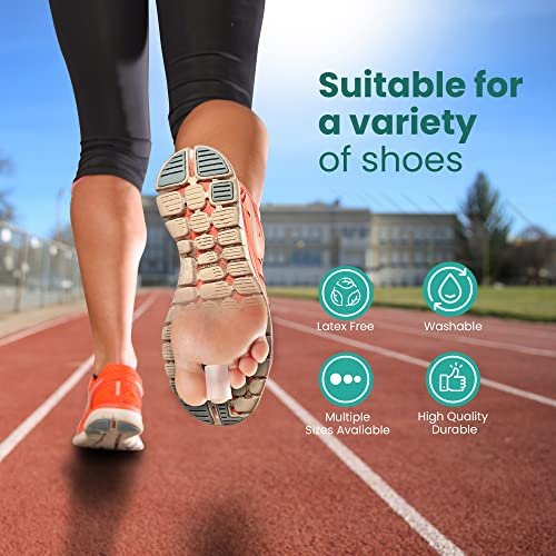 Welnove Toe Protectors – 12-Pack Aloe Vera Extract Infused Silicone Toe Sleeve Toe Covers for Hammer Toes, Corns, Calluses, Blisters – Soft Gel Protector Toe Cushions for Pain Relief (Multi-Size) - görsel 8