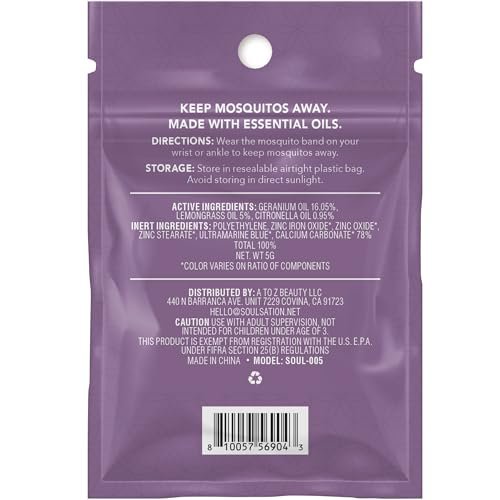 SoulSation 30 Pack Mosquito Repellent Bracelets, DEET-Free for Kids & Adults, Individually Wrapped Bands - görsel 5