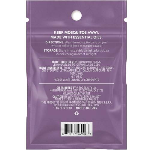 SoulSation 25 Pack Mosquito Repellent Bracelets, DEET-Free for Kids & Adults, Individually Wrapped Bands - görsel 5