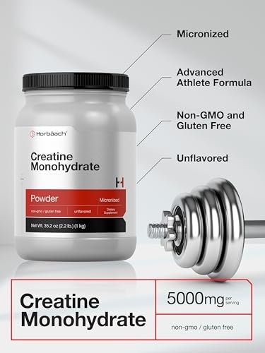 Horbäach Creatine Monohydrate Powder | – Servings: Approximately 200 (based on 5g serving) – Image 8
