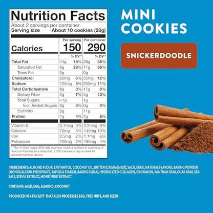 HighKey Keto Chocolate Chip Mini Cookies - Gluten Free Sugar Free Cookies Keto Snack Low Carb Snacks Healthy Protein Diabetic Dessert Food Low Sugar Treat Diet Friendly Sweets 3 Pack + Arcade