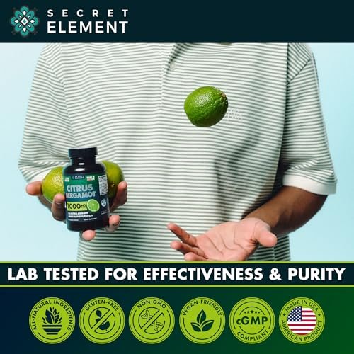 Citrus Bergamot Extract 1000mg for Women and Men – Polyphenol-Rich Bergamot Capsules for Daily Wellness, Antioxidant Support & Healthy Lifestyle, Non-GMO, Gluten Free, 120 Vegan Bergamot Capsules - görsel 11