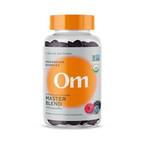 OM MUSHROOM SUPERFOOD Master Blend Mushroom Gummies – Organic 10-Mushroom Complex with Ashwagandha – Supports Immunity, Gut Health & Stress Relief – Mixed Berry Flavor – 28 Servings, 56 Count - görsel 15