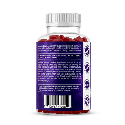 Vitamatic Sugar Free Melatonin 30mg per Gummy - 60 Servings - 60 Vegetarian Gummies - Non-Habit Forming Supplement (60 Count (Pack of 2))