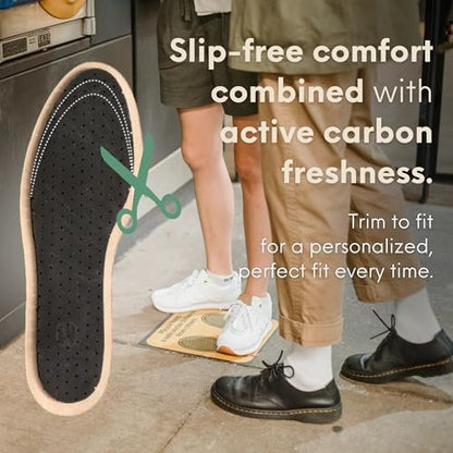 HANDARTE Leather Sockless Shoe Insoles | – Sizes: Available in US W9.5/M8 | EU41 (and other sizes) – Image 10