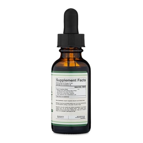 Adrenal Support Supplements (Liquid Drops) - – 10 Organic Adaptogens: Our formula includes ashwagandha, rhodiola, – Image 1