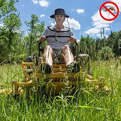 2 Pack Mosquito Head Net Mesh for Hiking & Outdoors, Bug Netting over Hat Adults Insect Gnat Fly Protection Face Cover Mask Hood Midge Clothing Jacket - görsel 9