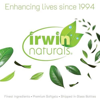Irwin Naturals Mega B-Complex - 60 Liquid Softgels - Vitamin B Complex with Vitamin B12, Folate B9, Biotin B7, B1, B2, B3, B5, B6, and Quick Energy MCTs