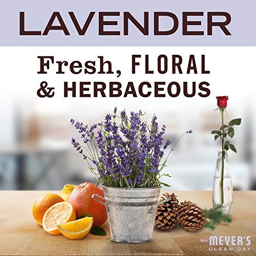 MRS. MEYER'S CLEAN DAY Lavender Soy Candle, Garden-Inspired Aromatherapy Homekeeping, 35 Hour Burn Time, Made with Essential Oils, 7.2 oz Large Glass Jar Candles (Pack of 2) - görsel 6