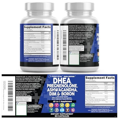 DHEA 200mg Supplement Pregnenolone 100mg for – Boron 6mg: A trace mineral that aids in the metabolism of vitamin – Image 10