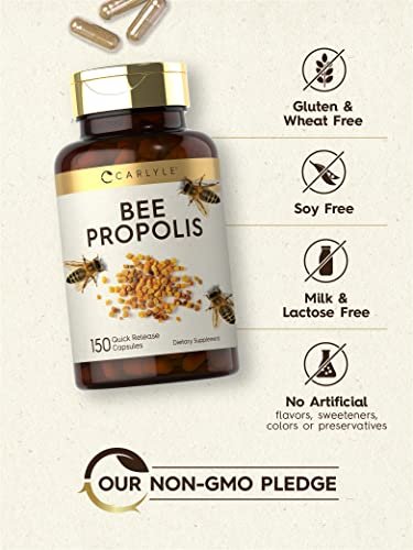 Carlyle Bee Propolis Capsules | 150 Count | – Count: 150 capsules per bottle – Image 8