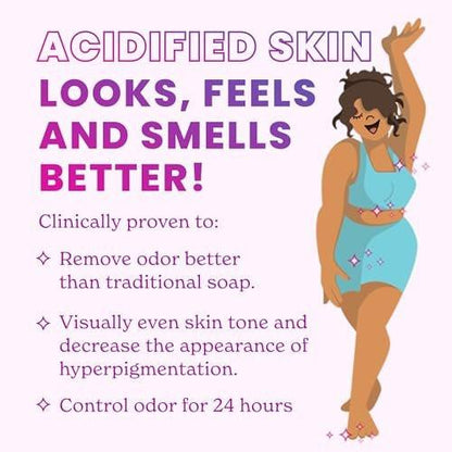 Lume Acidified Body Wash - 24 Hour Odor Control - Removes Odor Better than Soap - Moisturizing Formula - Formulated Without SLS or Parabens - OB/GYN Developed - 8.5 ounce (Toasted Coconut)
