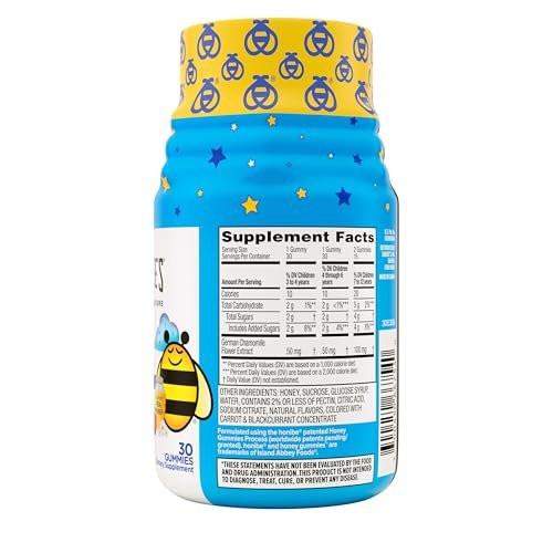 Zarbee's Gentle Bedtime Gummies for Kids - Melatonin-Free Blend of Natural Honey, Raspberry Lemon, and Chamomile Helps Children Unwind and Relax to Prepare for Sleep, 30ct - görsel 7