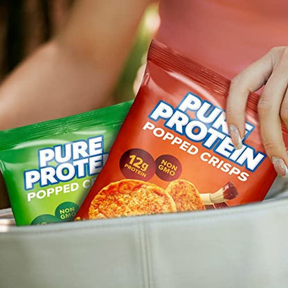 Pure Protein Hickory Barbecue Popped Crisps – 12g Plant Based Protein: Each serving provides a substantial 12 – Image 1