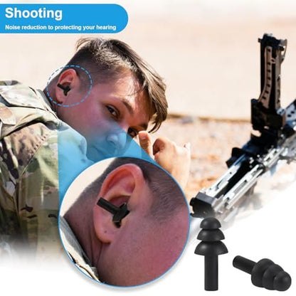 Ear Plugs for Swimming, Sleeping Noise Cancelling, Snoring, Shooting, Working, Reusable Silicone Earplugs, Super Soft Ear Plug for Noise Reduction, Ears Protection (8 Colors)
