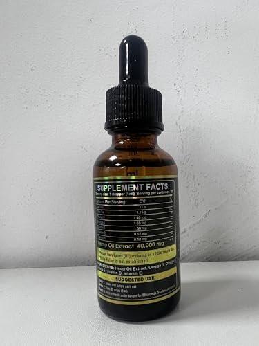 (2-Pack) High Potency Hemp Oil - Maximum Strength, Immune System Support, Focus Calm, Relaxation, Mood, Pure Extract, Organic, Vegan, Non-GMO - görsel 14