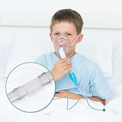 ANSNF Oxygen Tubing Connector, 360° Rotation Cannula Connector Oxygen Connector Avoid Tangles, Tubing Swivel Connector O2 Connector (White-10pack) - görsel 2