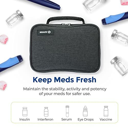 AUVON Insulin Cooler Travel Case with 4 × – TSA-Approved Design: Compliant with TSA regulations for carrying – Image 2