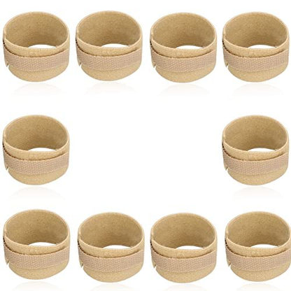 EaseCare Male External Catheter Strap – Leak Free Penile Clamp, Fully Adjustable Urinary Sheaths Fixer Band for Prostate Surgery, Prostatectomy, Reusable Washable Incontinence Supplies (Pack of 10, Camel)