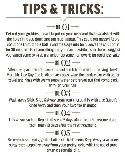 Lice Queen Slick, Slide & Away - 100% – Safe for All Hair Types and Ages: Whether you have straight, curly, – Image 8