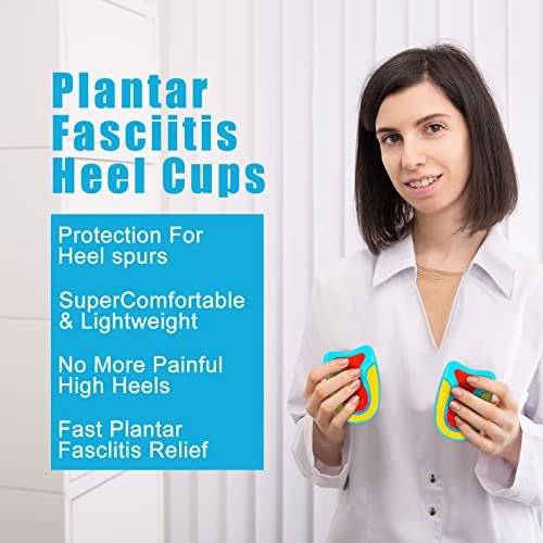 Janmercy 6 Pcs Kids Heel Cups for Heel Pain, Plantar Fasciitis, Ankle Pain – Shock Absorbing Lightweight Gel Cushion Pads in 3 Colors (Kid's Size 3-7) - görsel 5