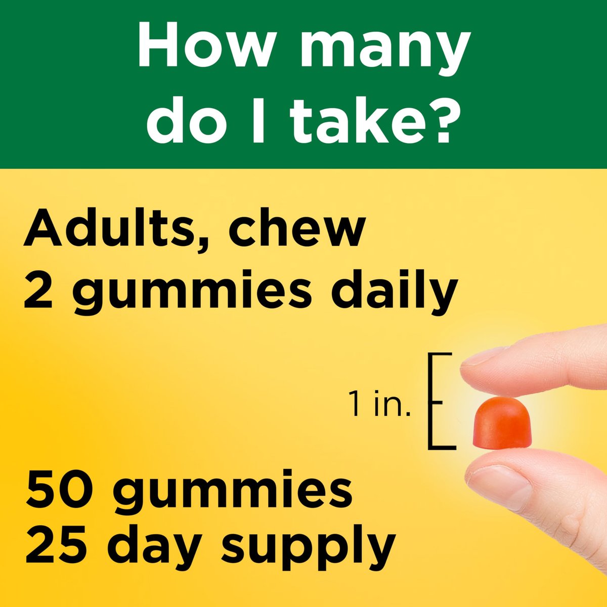 Nature Made Vitamin D3 K2 Gummies, Vitamin D 5000 IU Per Serving for Bone, Teeth, Muscle and Immune Support, 50 Gummy Vitamins, 25 Day Supply - görsel 10