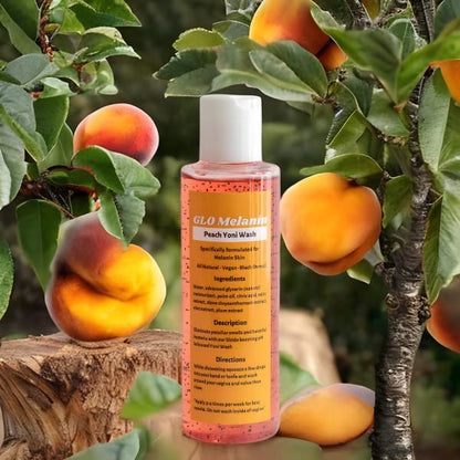 Glo Melanin Peach Yoni Wash with Aloe Vera, – Volume: 8 Fl Oz (236 mL) – Image 7