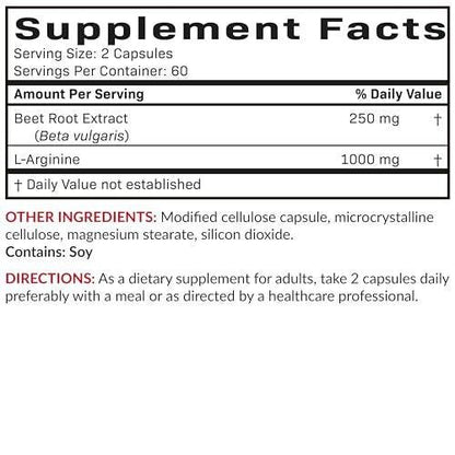 Futurebiotics Beet Root + L-Arginine, Non-GMO, 120 Vegetarian Capsules