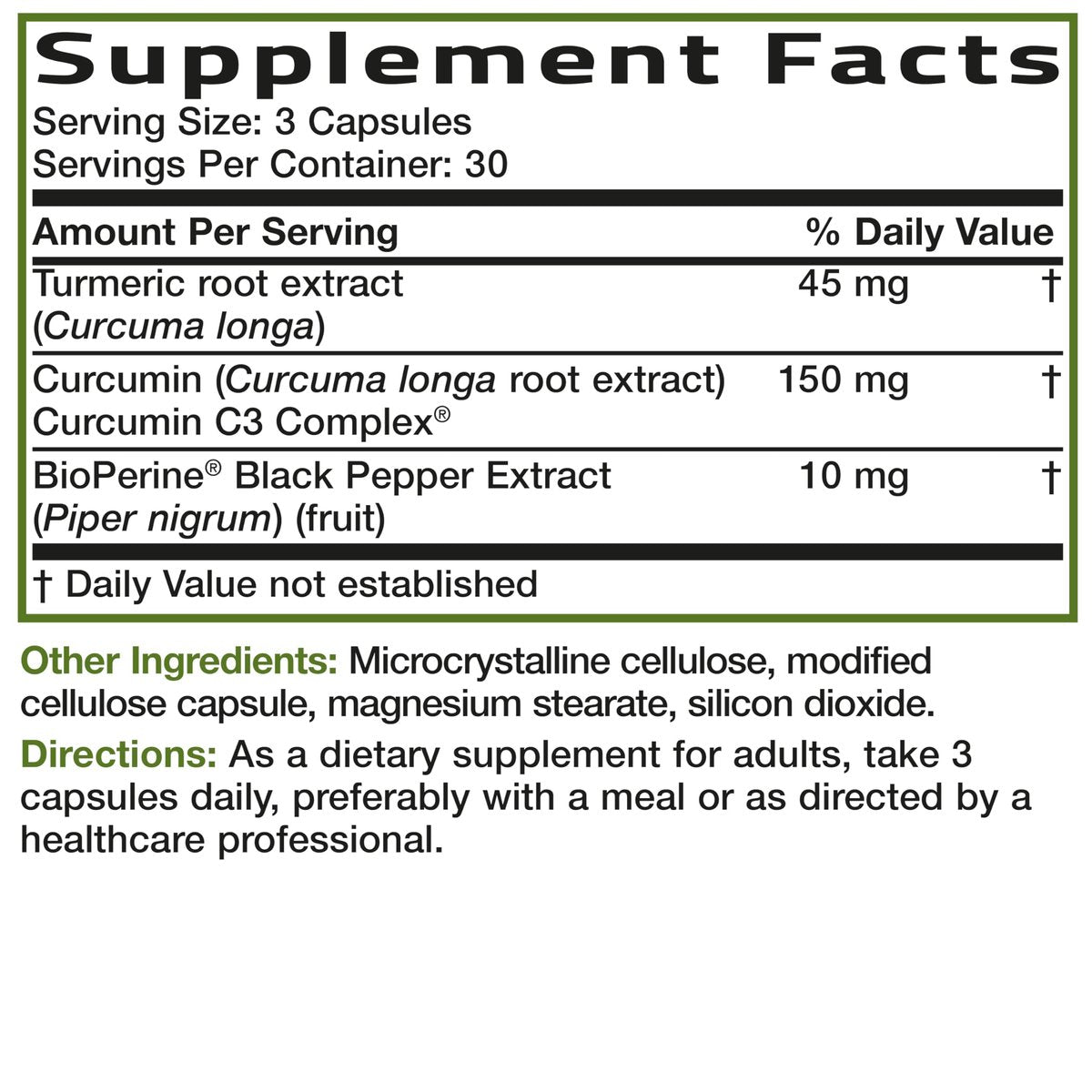 Bronson Turmeric Curcumin Extra Strength - Antioxidant, Joint & Digestion Support with BioPerine, Non-GMO, 90 Vegetarian Capsules - görsel 9