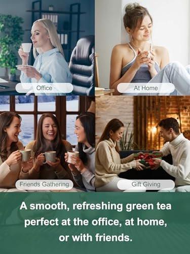TeeLux Green Tea Bags, Natural Pure Green Tea, Super Antioxidant, Caffeinated, Support Overall Health, 200 Count