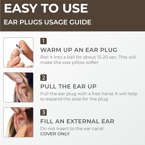 Peace&Quiet Wax Ear Plugs for Sleeping, – Superior Noise Reduction: Blocks up to 32dB of sound, ideal for – Image 13