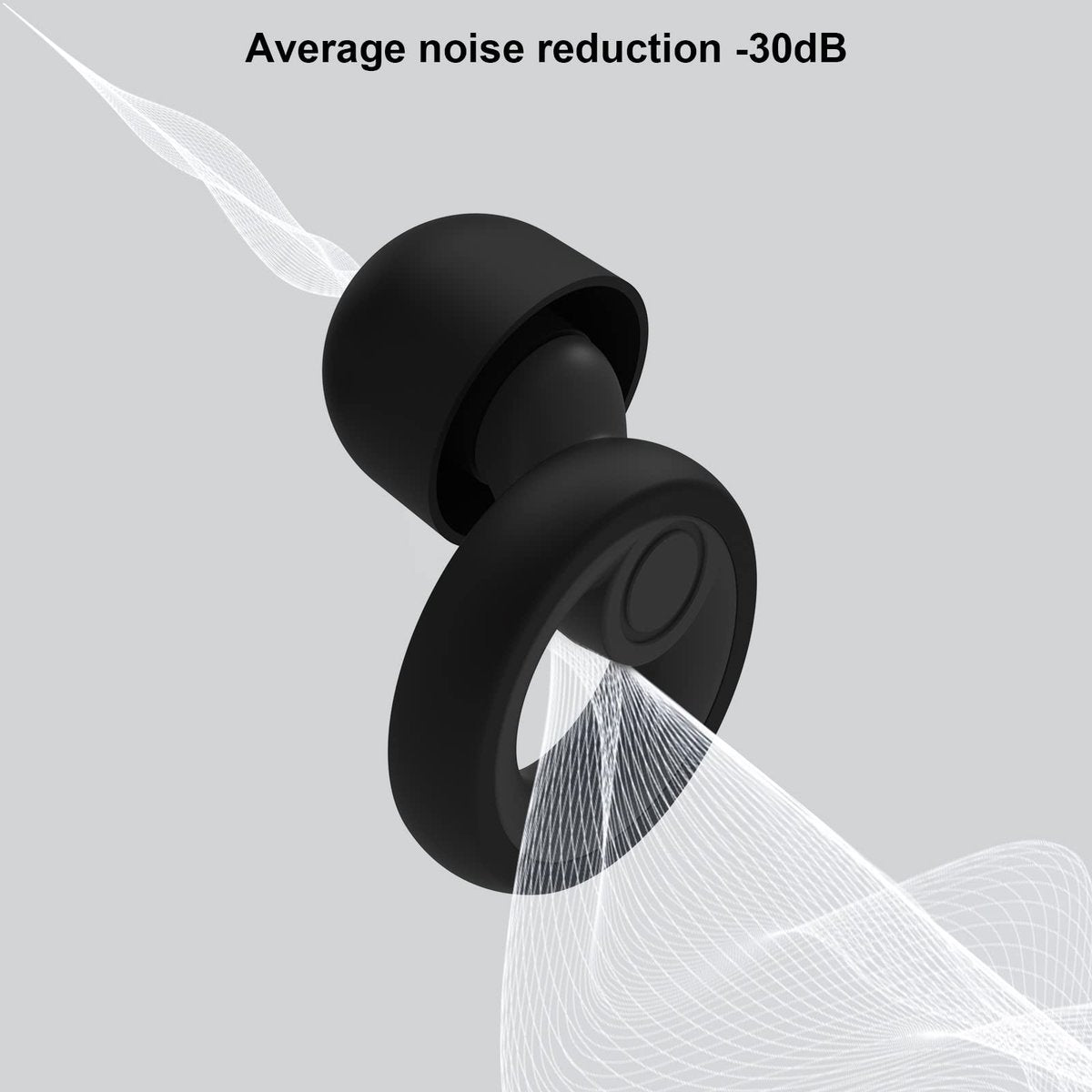 Jayine Ear Plugs for Noise Cancelling Ear Protection EarPlugs for Sleep, Concerts, Work, Study, 8 Size Eartips with Small Box, Perfect -30dB Silicone Earplugs for Noise Reduction - görsel 5
