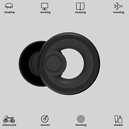 Jayine Ear Plugs for Noise Cancelling Ear Protection EarPlugs for Sleep, Concerts, Work, Study, 8 Size Eartips with Small Box, Perfect -30dB Silicone Earplugs for Noise Reduction - görsel 4